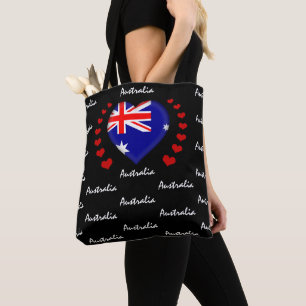 Tote Bag Australie Drapeau et coeur, Aussie Drapeau mode/sp