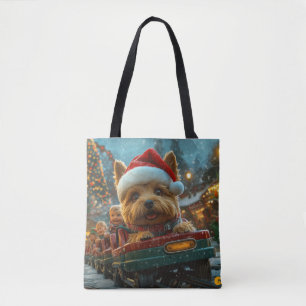 Tote Bag Australie Terrier Dog Roller Dessous de verre Noël