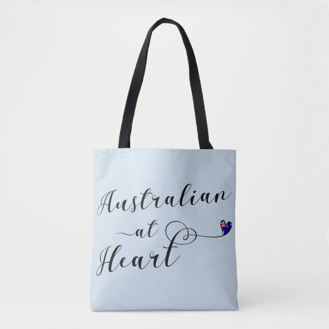 Tote Bag Australien À Heart Grocery Bag, Aus (Devant)