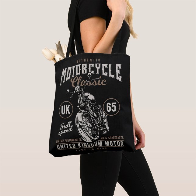 Tote Bag Authentique Motorcycle Classic (Créateur téléchargé)