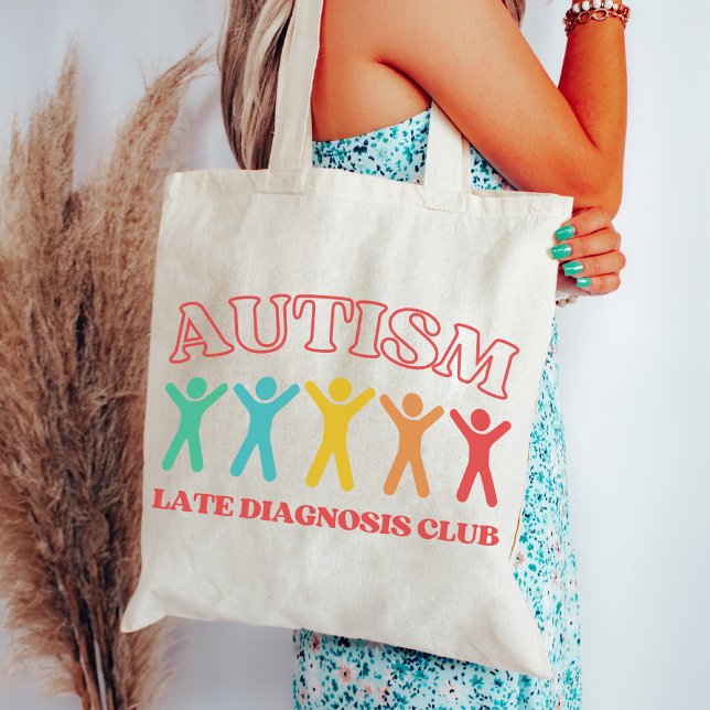 Tote Bag Autisme Late Diagnostics Club, Funny Neurodiversit (Créateur téléchargé)