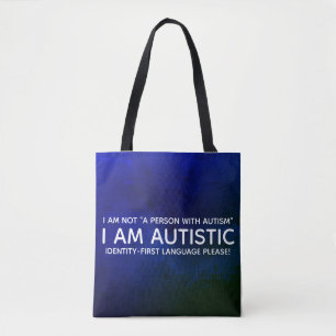 Tote Bag Autiste d'abord identitaire