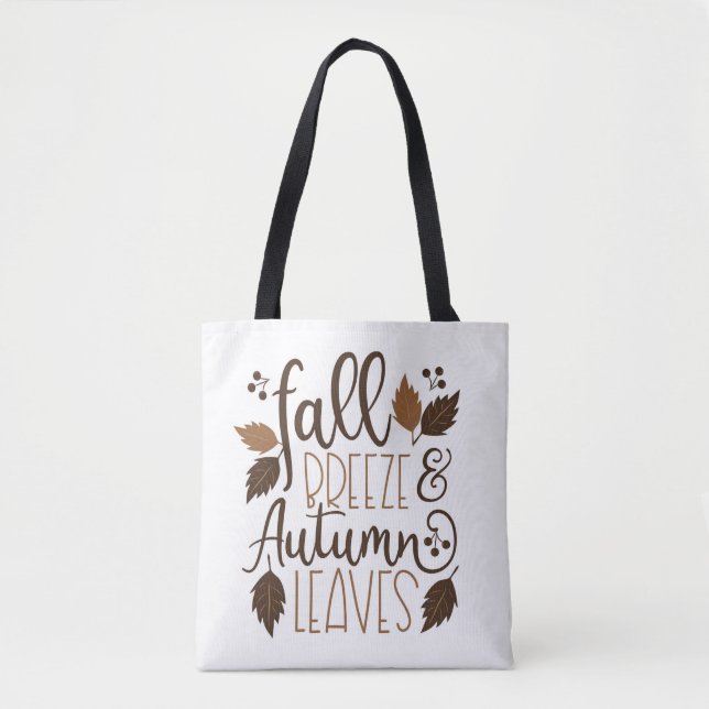 Tote Bag Automne Breeze Feuilles d'automne (Devant)