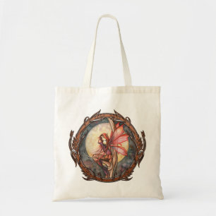 Tote Bag Automne Rouge Imaginaire Fée Grand Fourre-tout