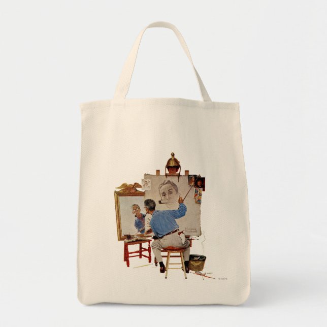 Tote Bag Autoportrait triple (Devant)