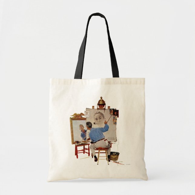 Tote Bag Autoportrait triple (Devant)