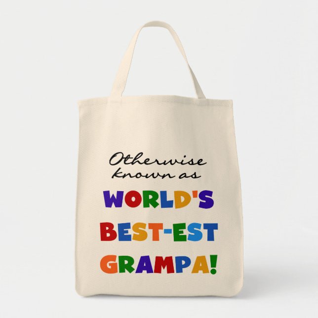 Tote Bag Autres sous le nom de Meilleurs T-shirts Grampa (Devant)