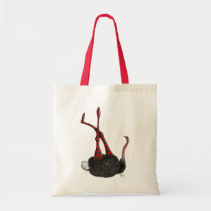 Tote Bag Autruche avec les guêtres rayées