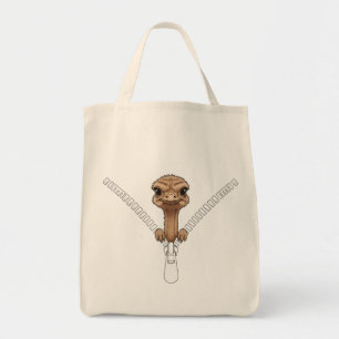 Tote Bag Autruche drôle coup d'oeil