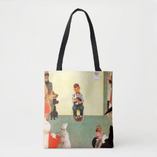 Tote Bag Aux vétérinaires par Norman Rockwell