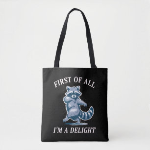 Tote Bag Avant tout, je suis un raton laveur sarcastique dr
