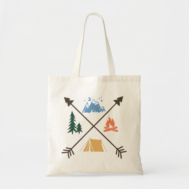 Tote Bag Aventure Camping (Devant)