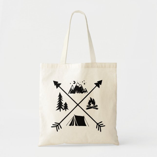 Tote Bag Aventure Camping (Devant)