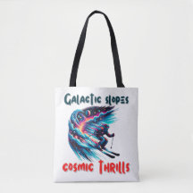 Aventure du ski cosmique dans l'espace