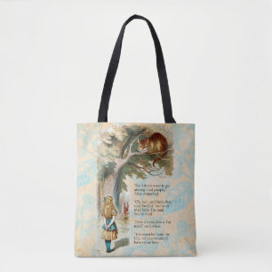 Tote Bag Aventures d'Alice au pays des merveilles Chat du C