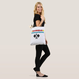 Tote Bag Avertissement : parlera de pickleball de manière d