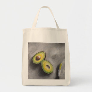 Tote Bag Avocado Art Modern Still Life Petit déjeuner Gras