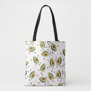 Tote Bag Avocado Fitness : Motif Vintage mignon