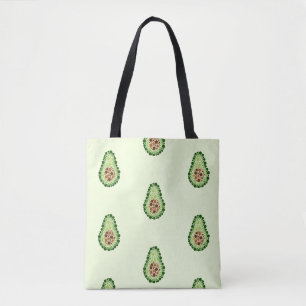 Tote Bag Avocado par points