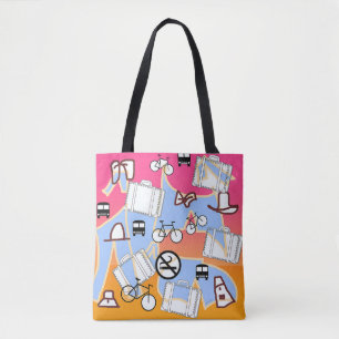 Tote Bag Avoir Suitcase Will Travel Shopping