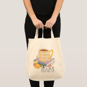 Tote Bag Avoir Une Coupe De Positivitea Citation