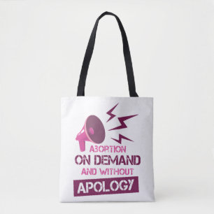 Tote Bag Avortement sur demande et sans excuses