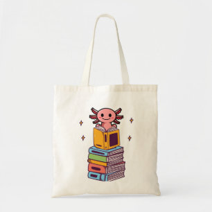 Tote Bag Axolotl de lecture de livre