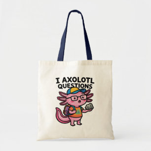 Tote Bag Axolotl nerd sarcastique je pose des questions sur