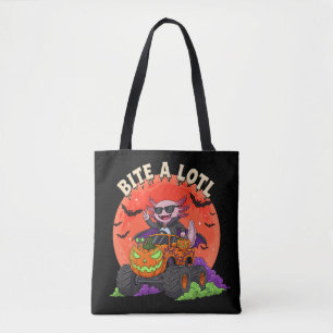 Tote Bag Axolotl Vampire Halloween Monster Truck Candy