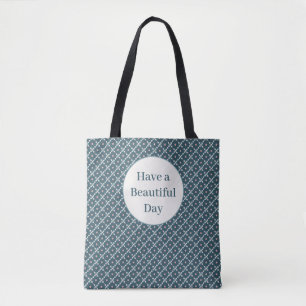 Tote Bag Ayez un Beau Motif Carré Day Pearl