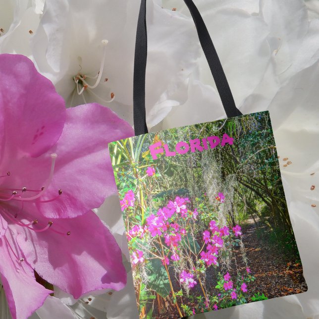 Tote Bag Azalea Path Bok Tower Gardens Lake Wales Floride (Créateur téléchargé)