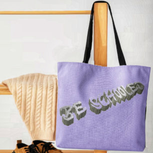 Tote Bag B Grey-Wht scolarisé