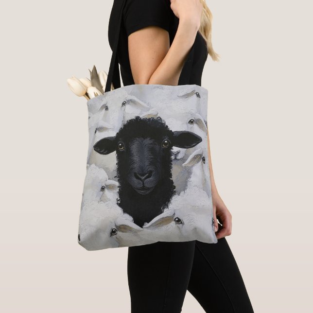 Tote Bag Baa-tle de l'individualité (De près)