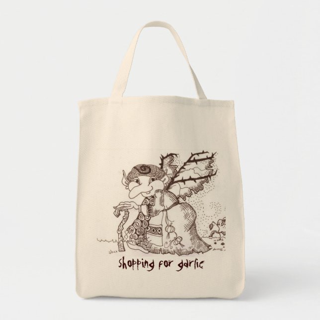 Tote Bag Baba foncé de féerie (Devant)