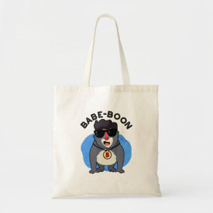Tote Bag Babe-boon Funny Animal Singe Baboon Pun
