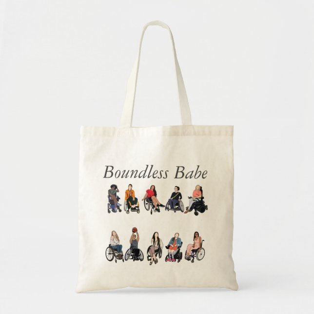 Tote Bag Babe Fourre-tout sans frontières (Devant)