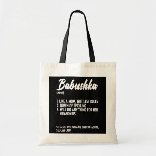 Tote Bag Babushka Définition Grand-mère Mère Russe