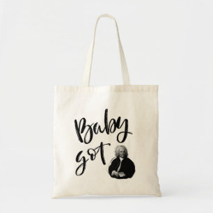 Tote Bag Baby a eu Bach Graffiti script portrait