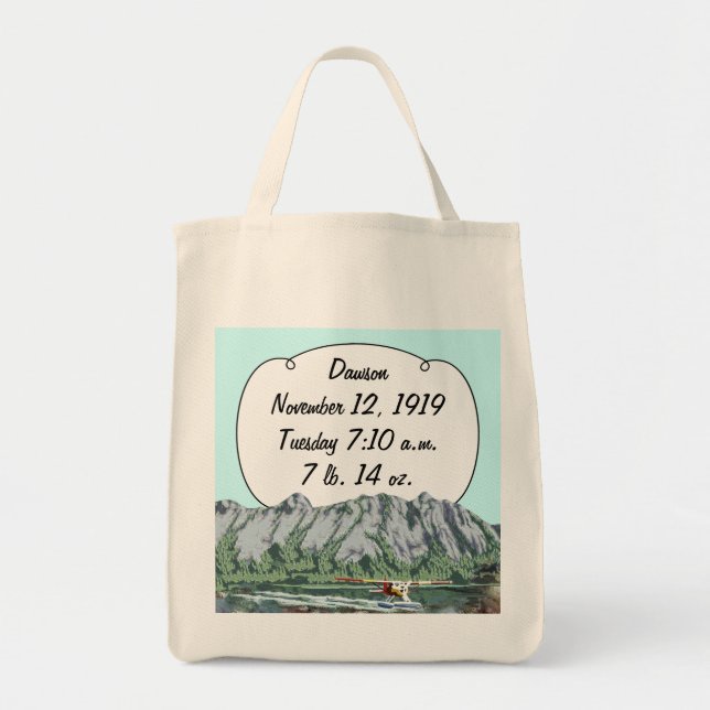 Tote Bag Baby Boy Future Pilot (Devant)