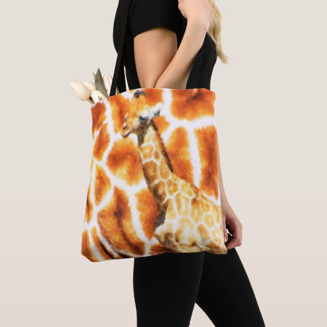 Tote Bag Baby Giraffe (De près)