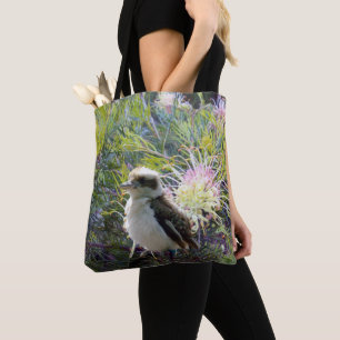 Tote Bag Baby Kookaburra Sur Grevillea Bush,