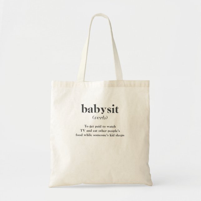 Tote Bag Babysit (Devant)