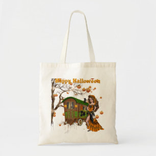 Tote Bag Bac à bonbons d'Halloween ou à traiter avec gitan