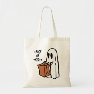 Tote Bag Bac à Halloween mignon ou à traiter Ghost