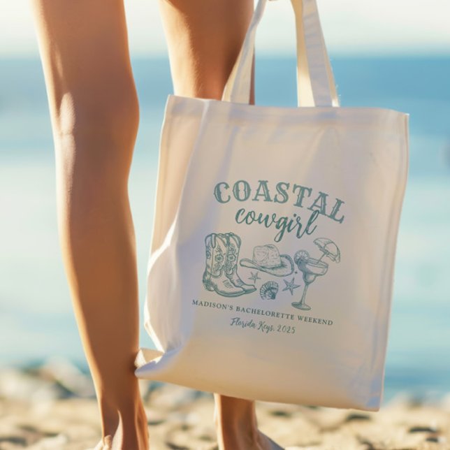 Tote Bag Bachelorette Coastal Cowgirl (Créateur téléchargé)