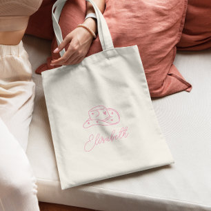Tote Bag Bachelorette de Casquette Cowgirl personnalisée