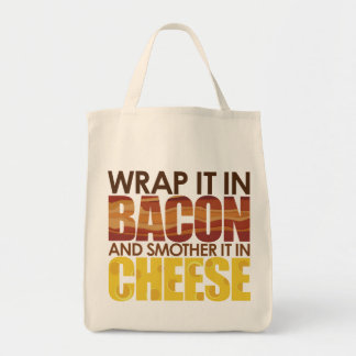 Tote Bag Bacon & fromage, S'IL VOUS PLAÎT !
