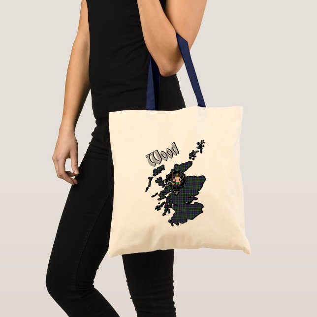 Tote Bag Badge de clan en bois Jumbo Fourre-tout (Devant (produit))