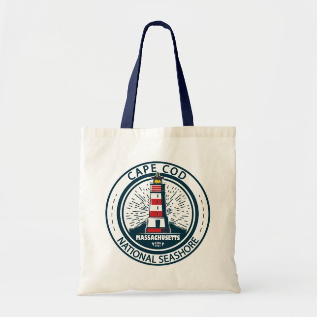 Tote Bag Badge du Massachusetts de Cape Cod National Seasho (Devant)