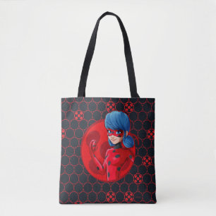 Tote Bag Badge rouge Ladybug